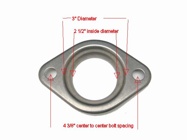 Walker Exhaust Flange Chart