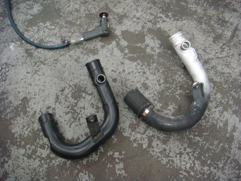 evo x lower intercooler pipe